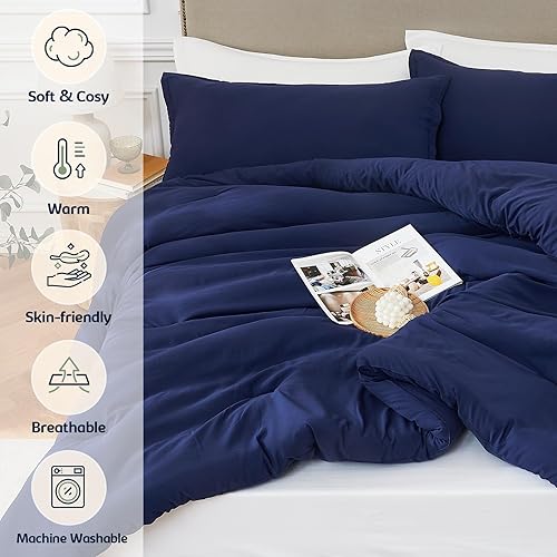 Miniatura 4 de Quataly Juego de edredón tamaño Queen de 3 piezas, suave, ligero, transpirable, para todas las estaciones, tamaño Queen (edredón de 90 x 90 pulgadas