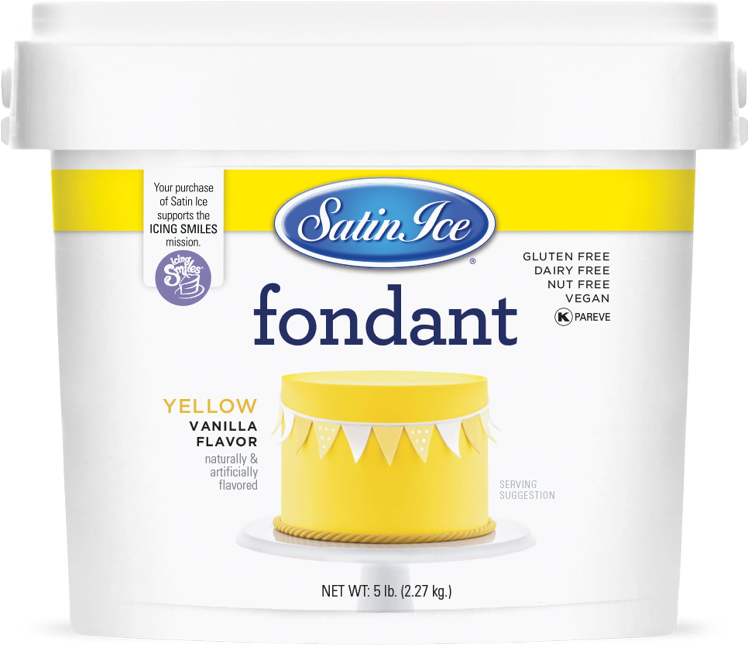 Fondant for Cake Decorating, Yellow (5 Pound)