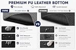 Cat Litter Mat – Large 75x60cm Double-Layer Honeycomb Design, Waterproof & Urine-Proof Leather Bottom Cat Litter Box Mat, Traps Litter to Keep Floors Clean, Gray