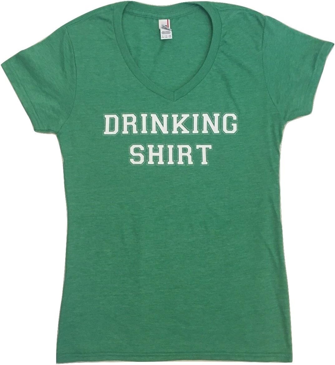 Gym Time Designs Drinking Shirt Women's Lightweight Ringspun V-Neck T-Shirt- 5 Colors Available