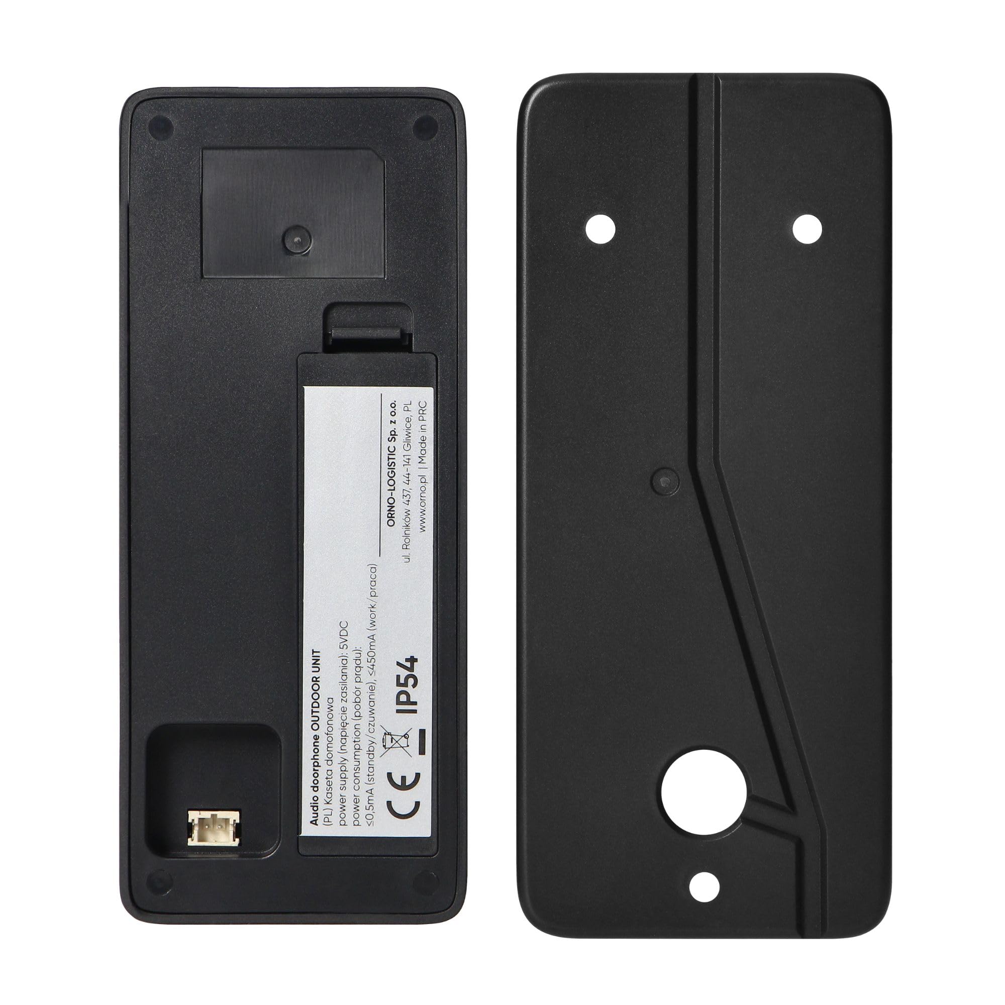 Platine De Rue pour Sonnette sans Fil Portier Audio sans Fil Longue Portée 440m Interphone sans Fil avec Intercom Contrôle De Gâche Électrique IP54 Extension pour Kit M1-DB-34WS/B