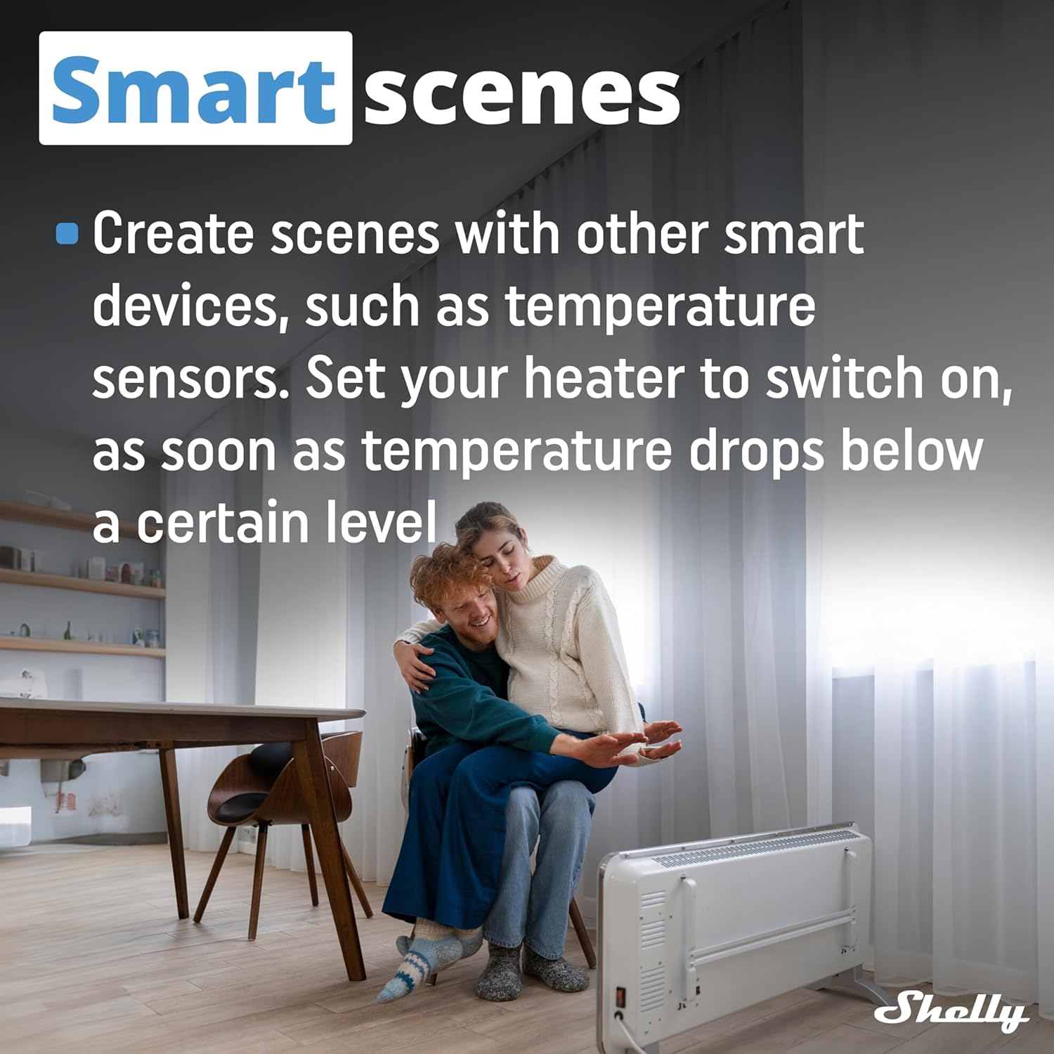 Shelly Plug S Gen3 Weiß - WLAN Smarte Steckdose, Leistungsmessung, 12A, 2500W, Zeitschaltuhr, Matter-Zertifiziert Stecker, Heizung & Kühlung, Alexa & Google, Kein Hub Erforderlich (4 Stücken)