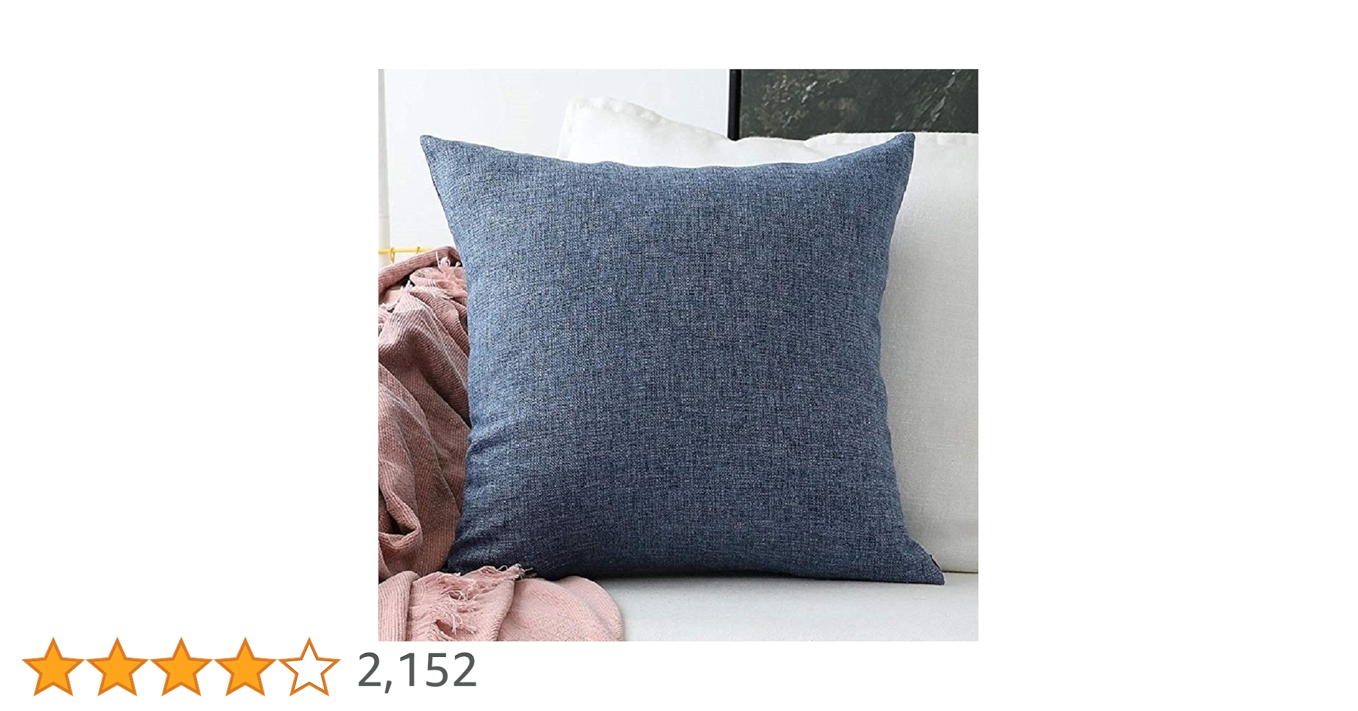 Amazon.co.jp: Khooti ポリジュートクッションカバー、45x45 cm