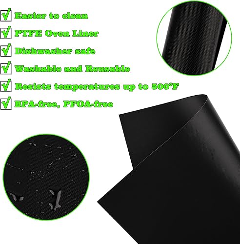 Miniatura 3 de WMKGG 4 PCS Forros para Freidora de Aire para Horno Tostador de Freidora de Aire Ninja Flip Up, Antiadherentes Reutilizables, Accesorios para