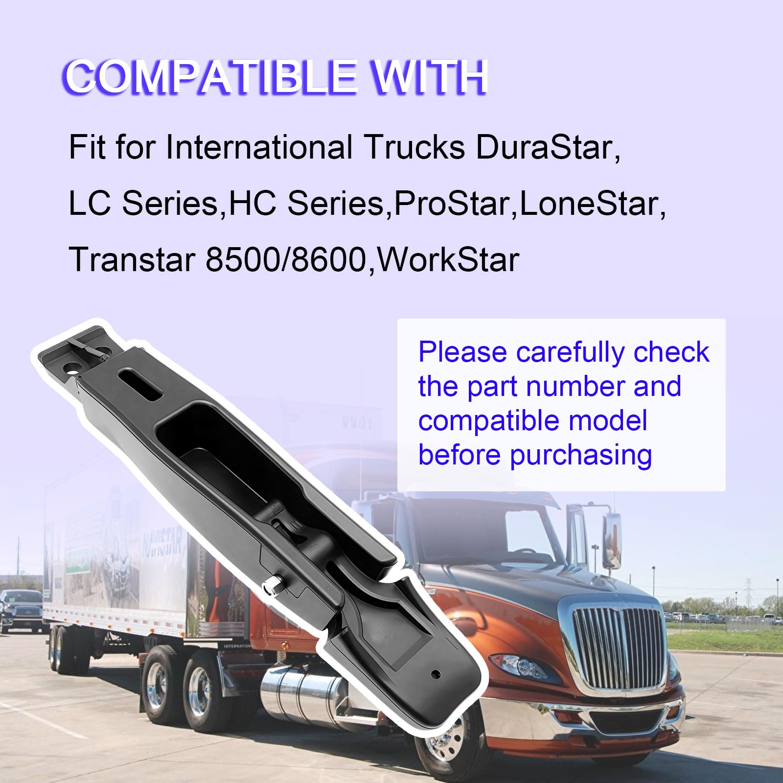Cierre De Capó Para International 5900i, 8600, Lonestar, TerraStar Y HX – Referencia 3811831C1, Color Negro, Montaje Directo