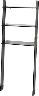 Zenna Home Leaning Wood Ladder-Style Bathroom Spacesaver Storage Shelves...