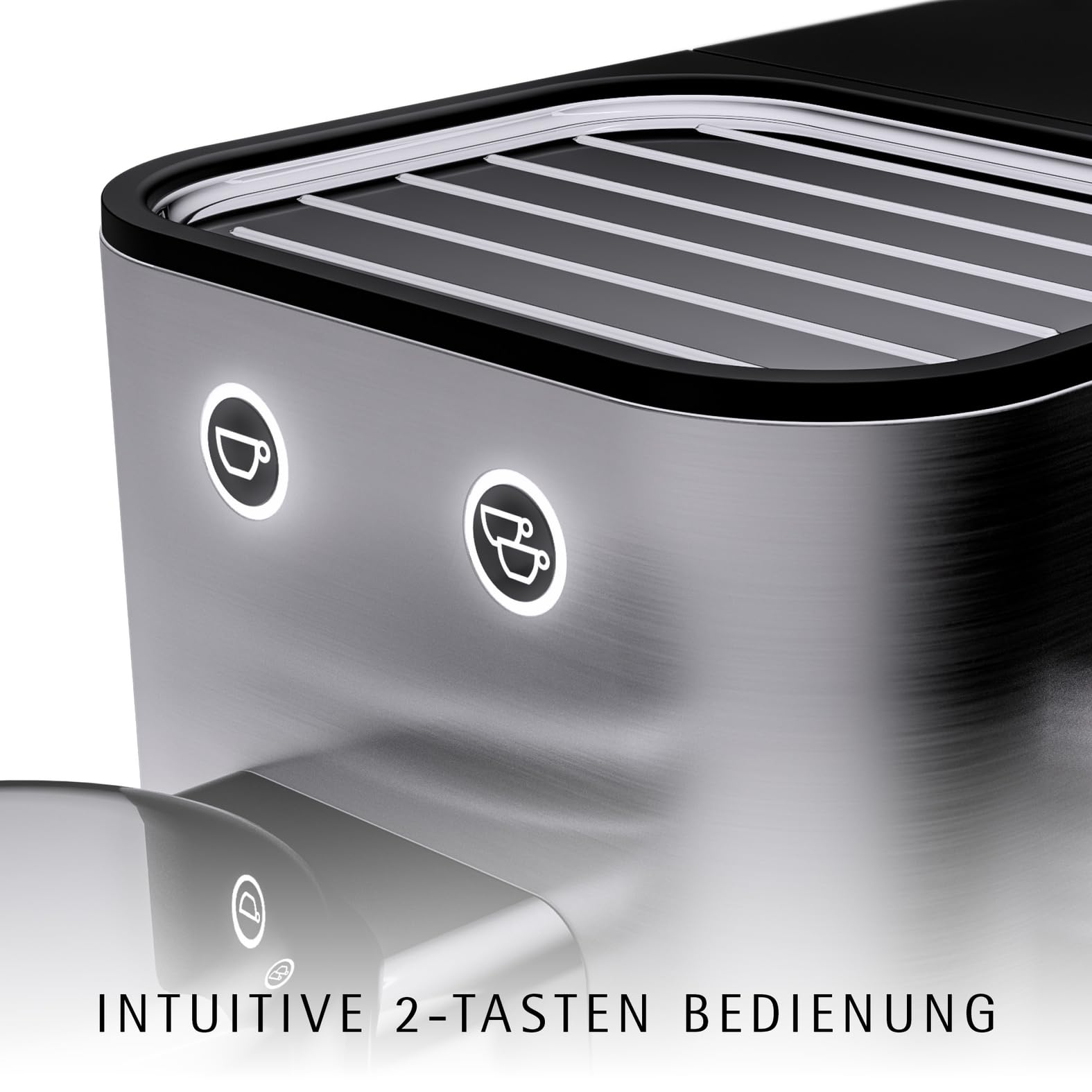 WMF Lono Espressomaschine Siebträger 1350 Watt 15 bar Edelstahl matt