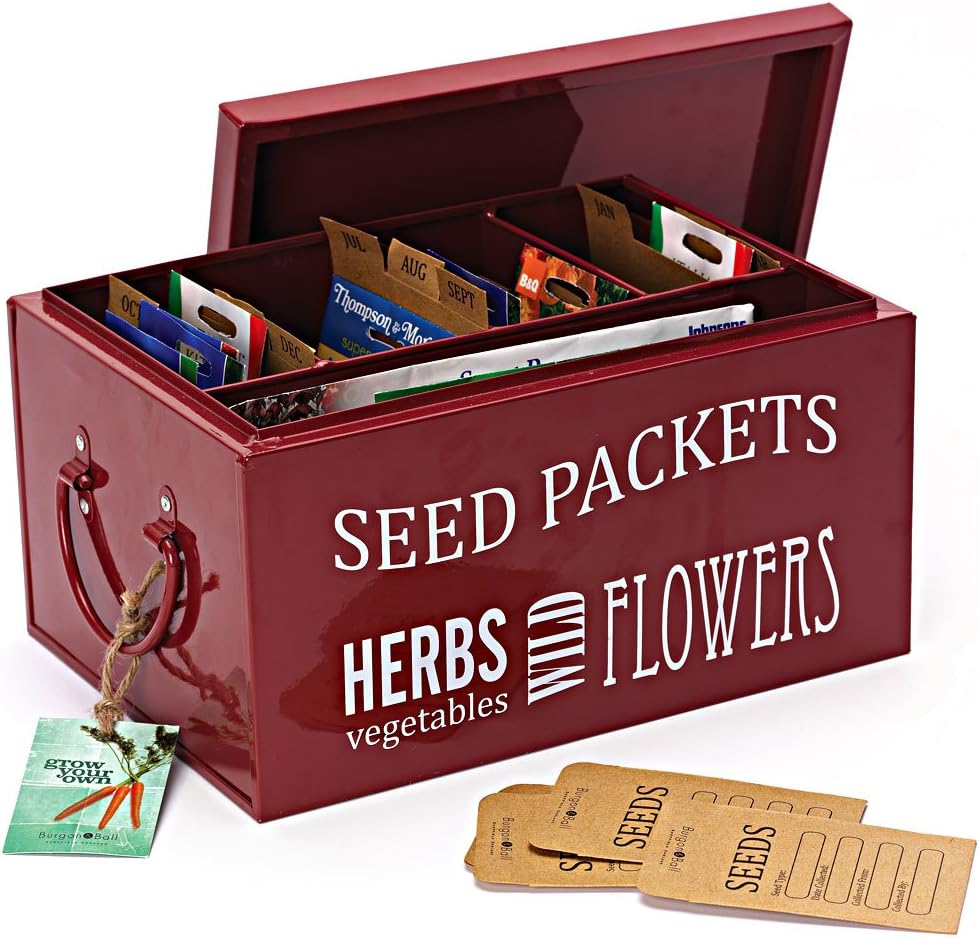 Seed Packet Organizer Box