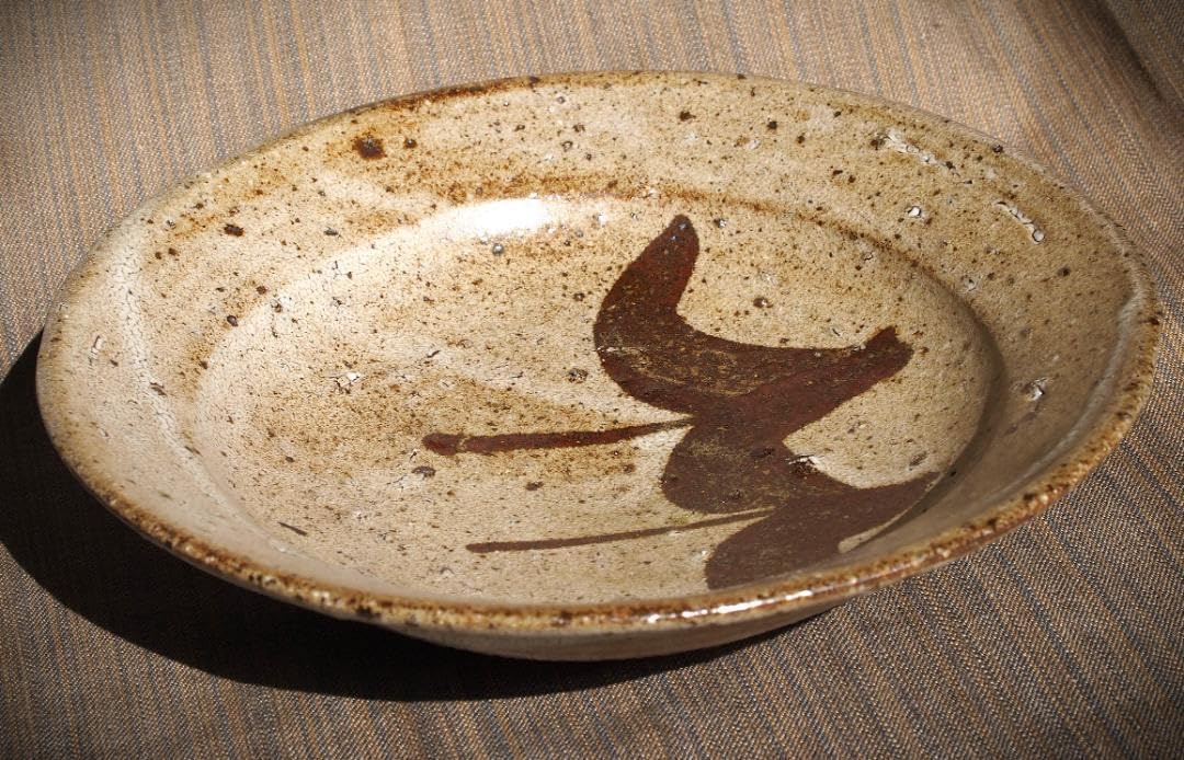 中川自然坊　個展作品　絵唐津　柿ノ花向付　5客組 中川自然坊 個展作品 絵唐津 柿ノ花向付 5客組 中川