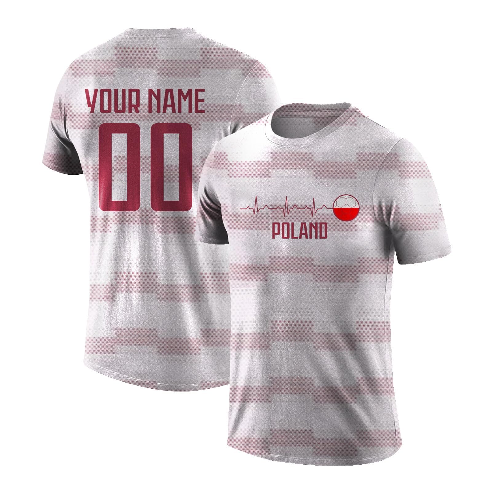 World Cup 2026 Poland Football Jersey Personalised Name Number Fan Top