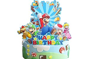 Cute Party Decoration for Super Mario Cake Topper Birthday Party Supplies Decor