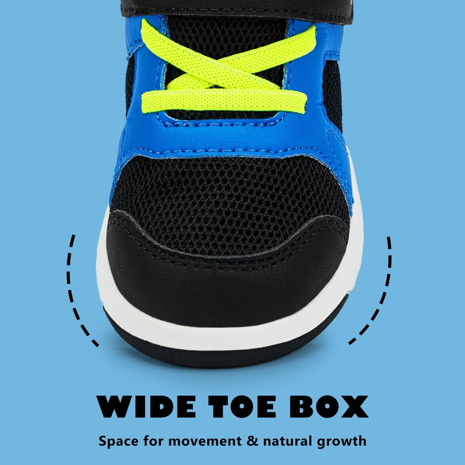 SKYWHEEL Toddler Boy Shoes Casual Sneakers for Everyday Wear with Hook and Loop Ankle Support Anti-Slip Breathable Mesh Upper Comfort Soft Sole Lightweight - Image 7