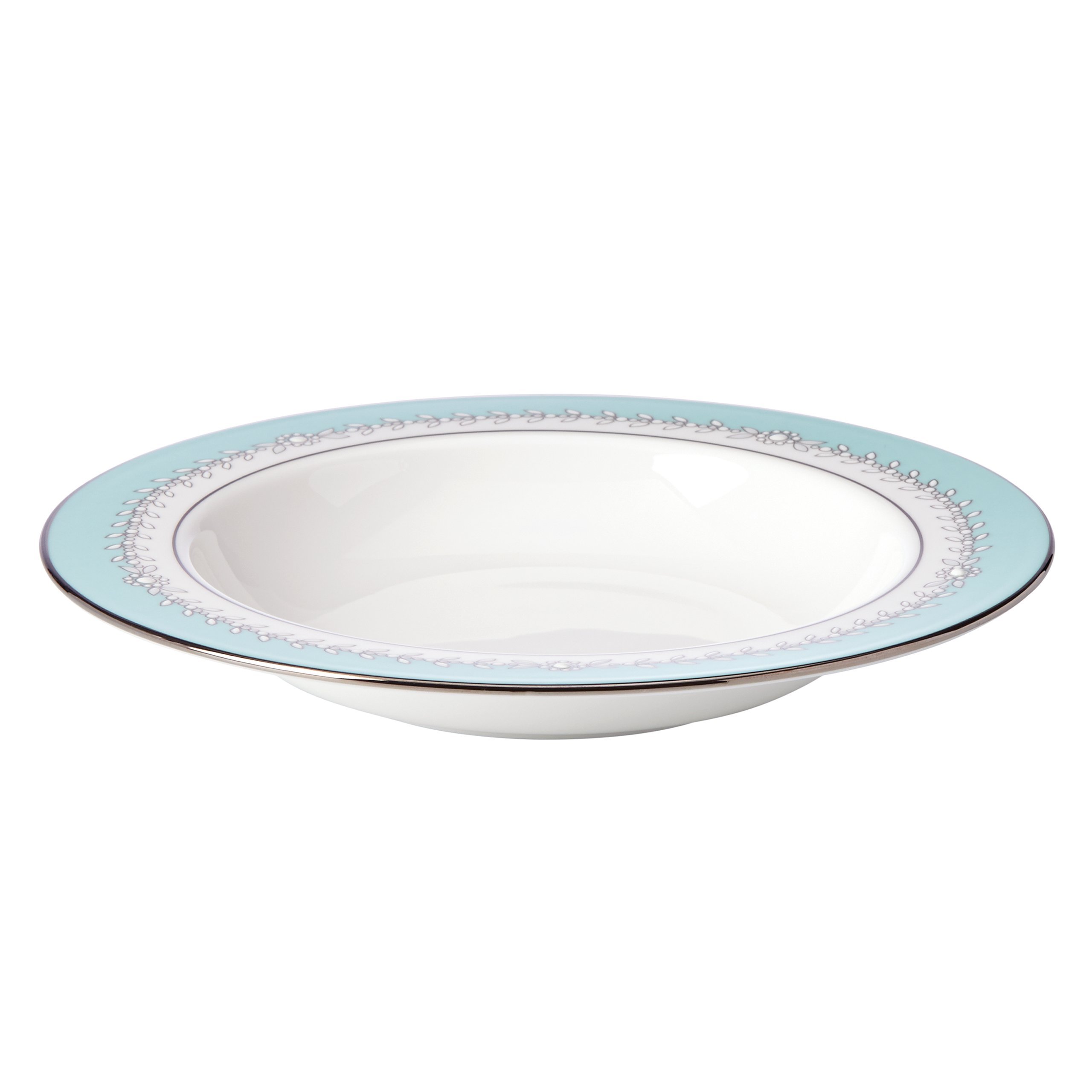 Lenox Marchesa Empire Pearl Pasta Rim Soup Bowl, Turquoise