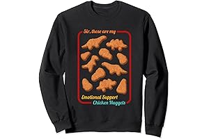 Sir, Those Are My Emotional Support Chicken Nuggets Premium Crewneck Sweatshirt