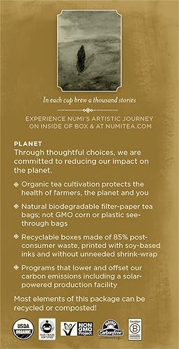 Miniatura 4 de Numi té orgánico Manzanilla Limón18bolsas de té