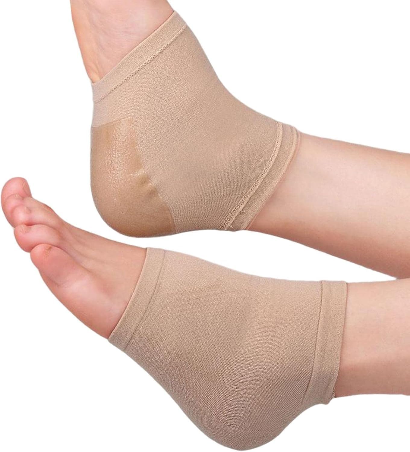 FIGIZA Silikon Topuk Nemlendirici Çorap | Unisex Ayak Bakım Çorabı | Topuk Ağrısı ve Çatlak Önleyici | Kaymaz Yumuşak Silikon Spa Etkili Jel Çorap (1 Çift)
