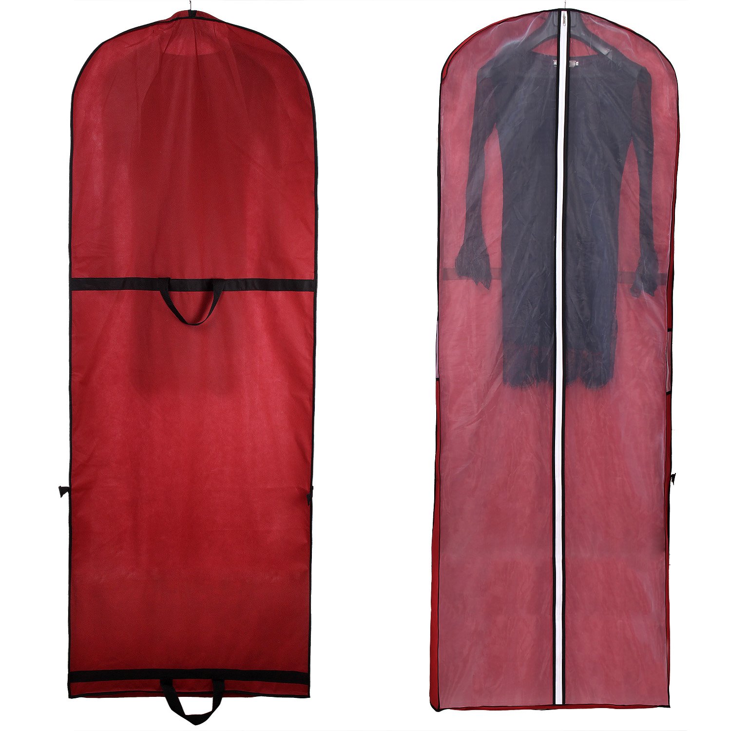 Set Di 5 Borse Porta Abiti Traspiranti TUKA - 180x65 Cm, Per Conservazione A Lungo Termine Di Vestiti Lunghi