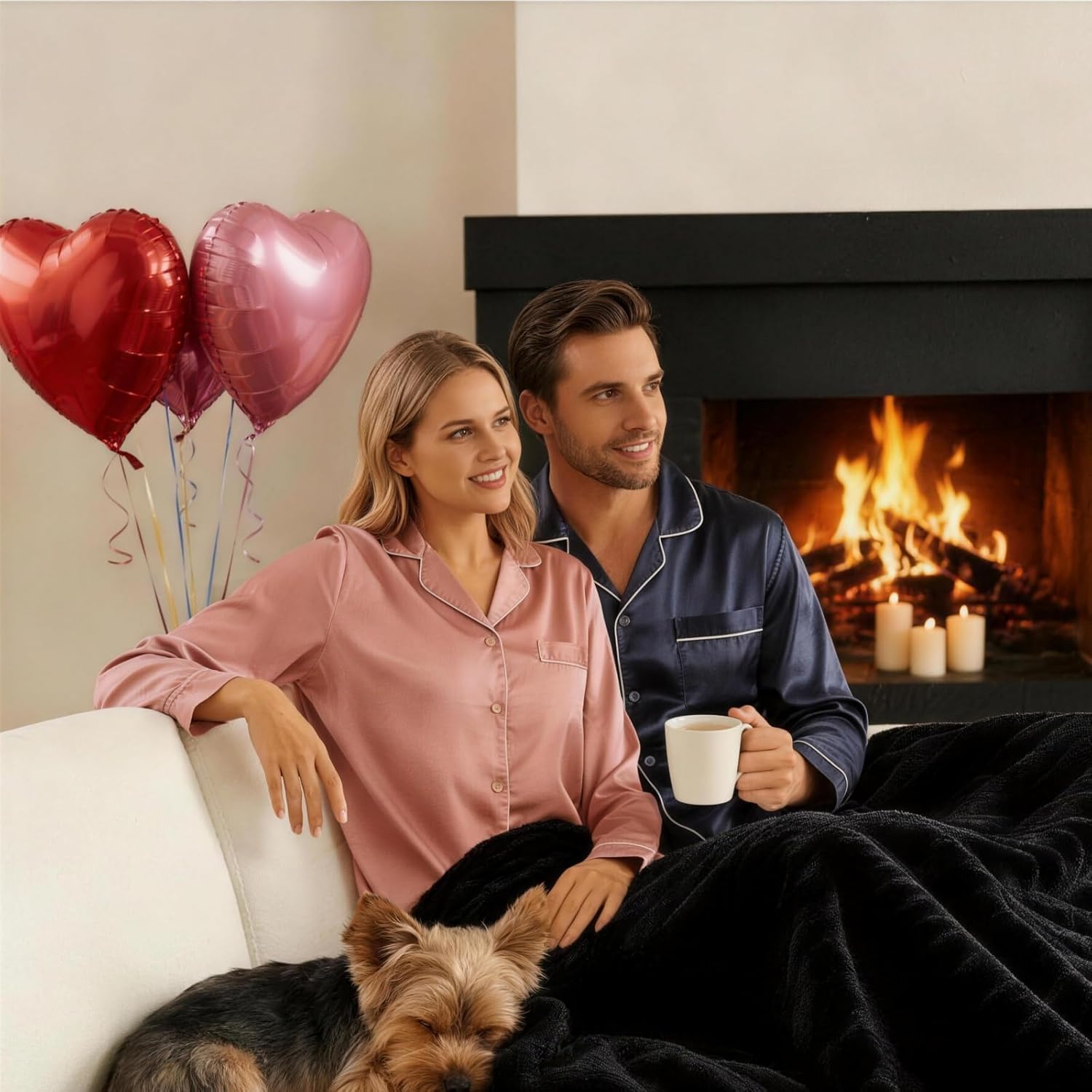 Soft Black Twin Blanket for Bed - 300GSM Cozy Warm Fleece Blanket for men, Cute Small Lightweight Bed Blankets Graduation Birthday Gifts for Her Him, Home School Dorm Decor, Black, 60x80 Inches - Image 4