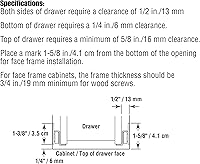 Vista 3 de Kit de deslizamiento de cajón Prime-Line R 7211 – Reemplaza el hardware de la pista del cajón – Diseño de cierre automático – Se adapta a la mayoría