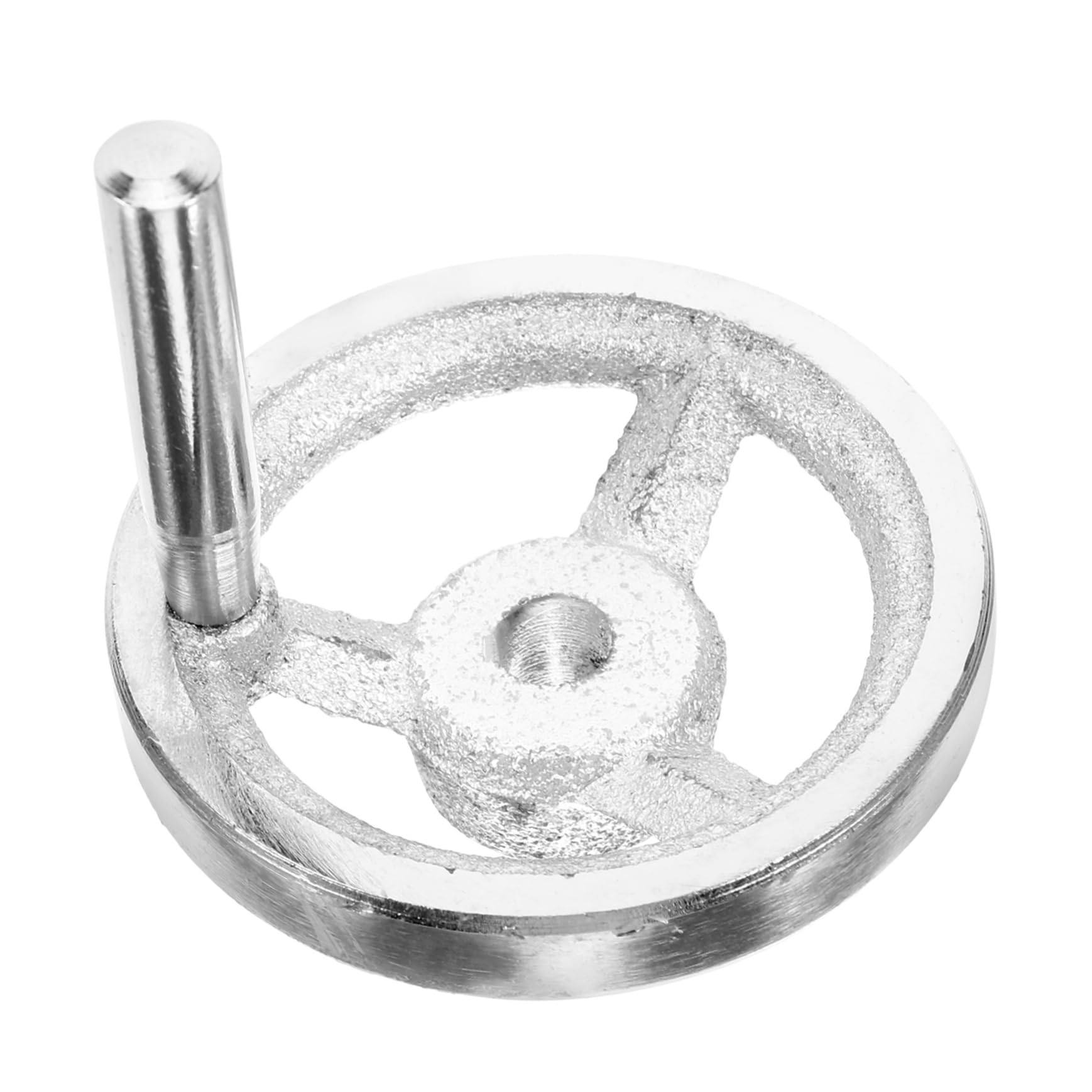 Cabilock Hand Crank Revolving Wheel for Lathe Milling Carbon Steel Handwheel Threaded Knob Round Handwheel Replacement Wheel