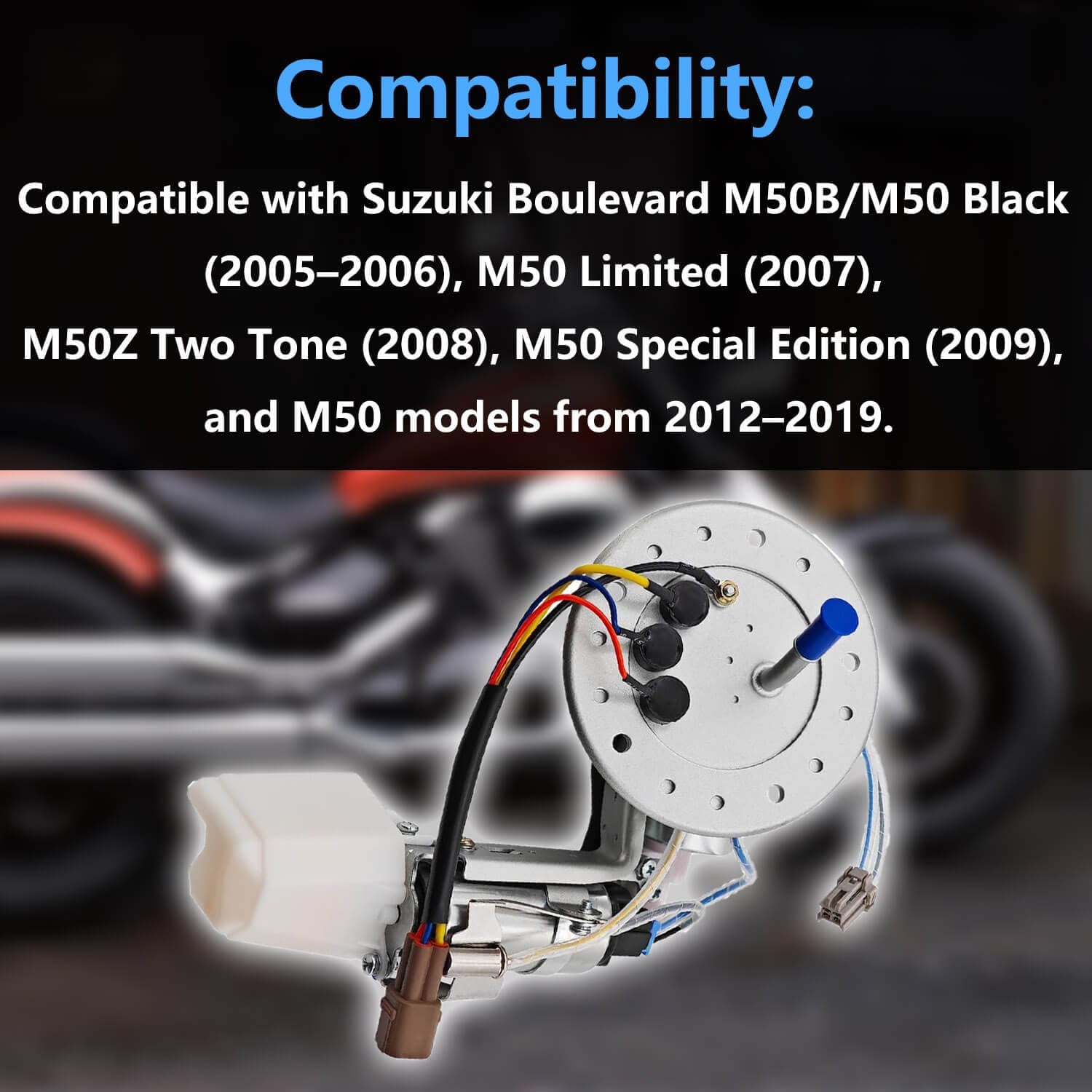 15100-39G10 Fuel Pump Assembly Fit for Suzuki Boulevard M50, for M50B/M50 Black, for M50B/M50 Limited, for M50B/M50Z Two Tone, for M50B/M50 Special Edition (2005-2019),Replace 1510039G10 15100-39G10