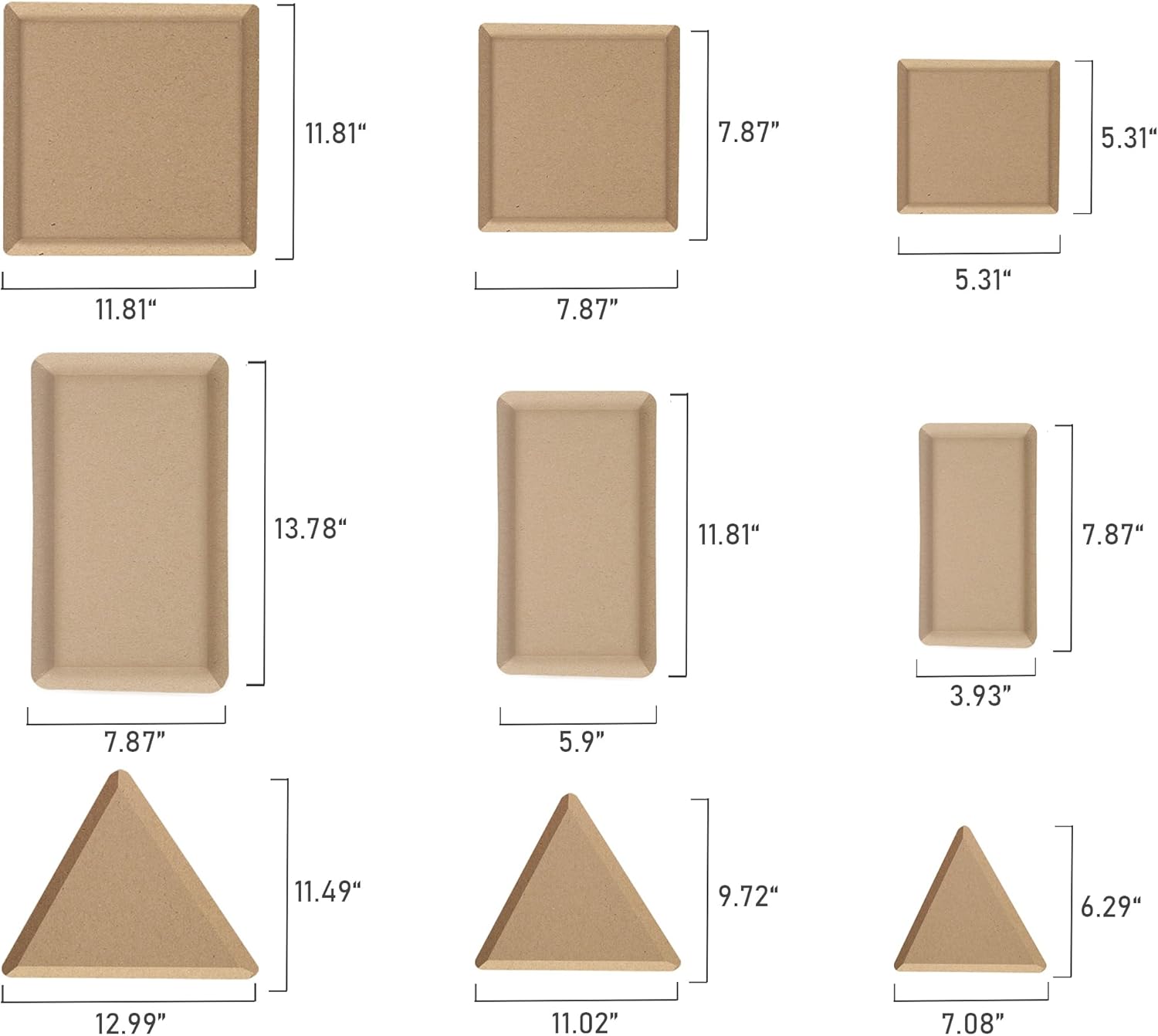 Ceramics Plate Forming Molds for Handbuliding, Dish Slump Mold, Various Sizes for Pottery, 18 Pcs