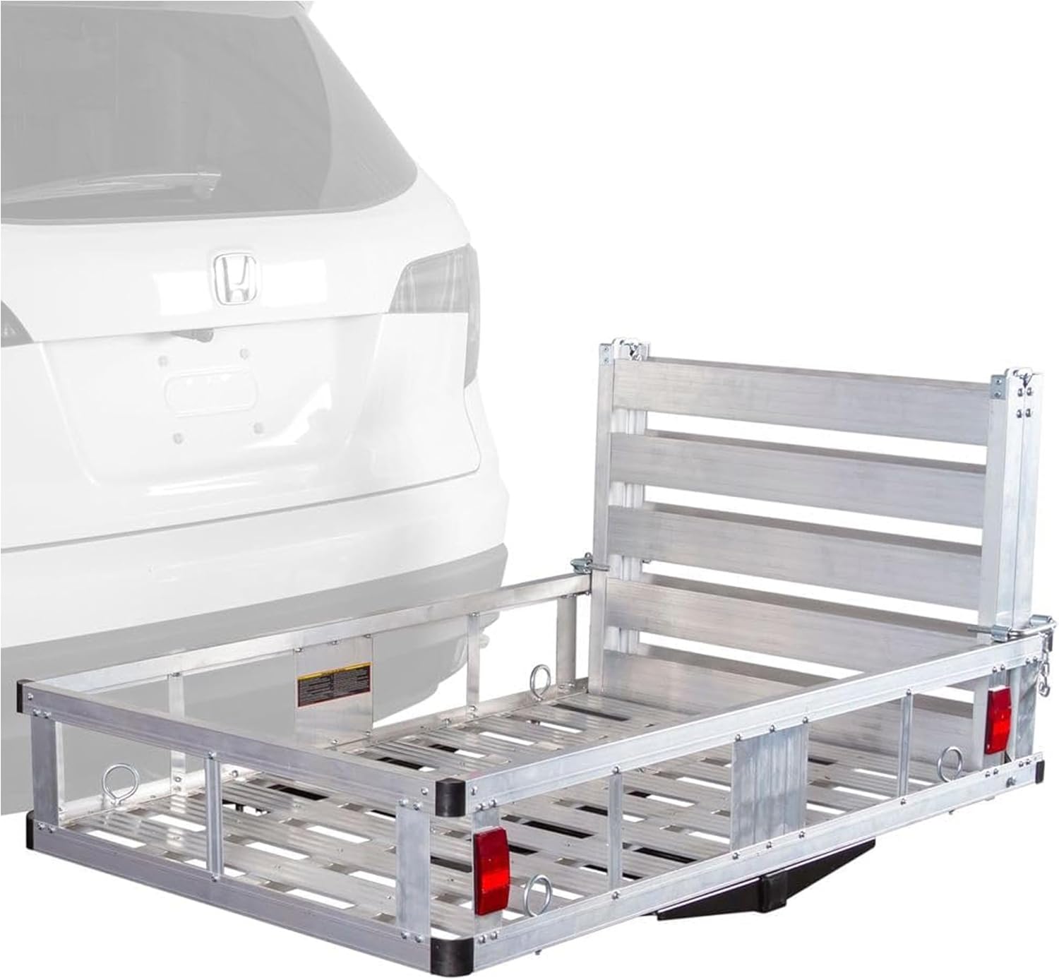 Elevate Outdoor 500 lb Aluminum Hitch Cargo Carrier Tray with 47" Ramp - Lightweight for Class III/IV 2" Receivers