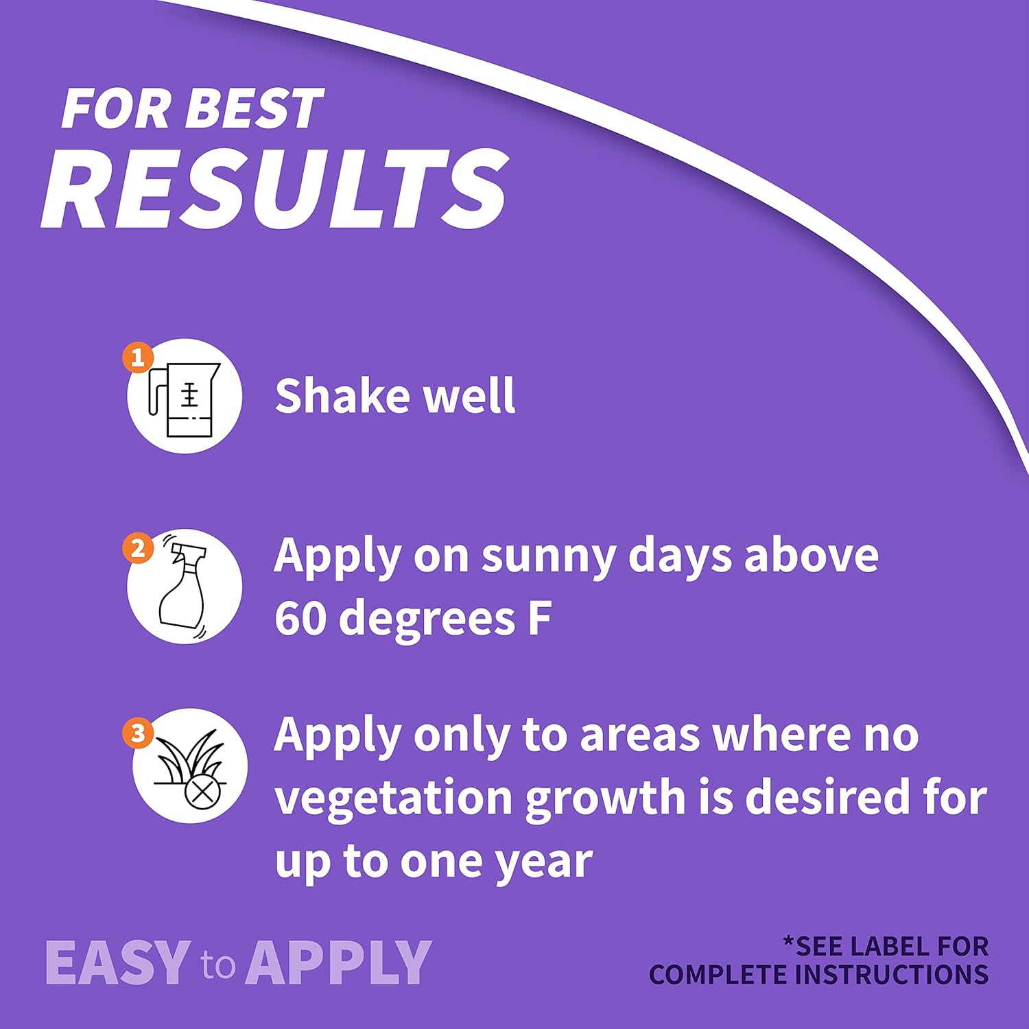 Bonide Ground Force Vegetation Killer, 2.5 Gallon Concentrate Provides Year Long Protection Against Weeds, Grasses & Roots