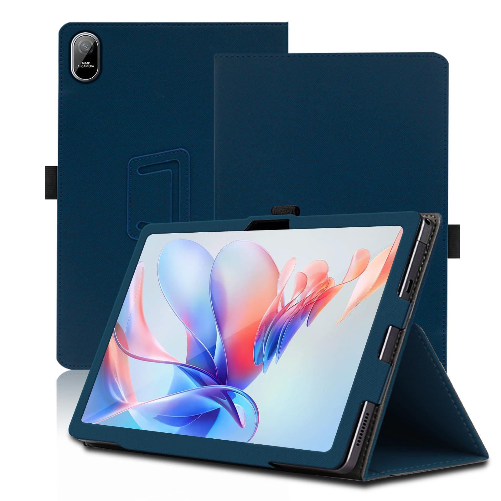 Case for Blackview Tab 11 WiFi, 10.36 inch, Blackview Tab 11 WiFi Tablet Case, Folding Stand Protective Cover with Pencil Holder and Wrist Strap, Full