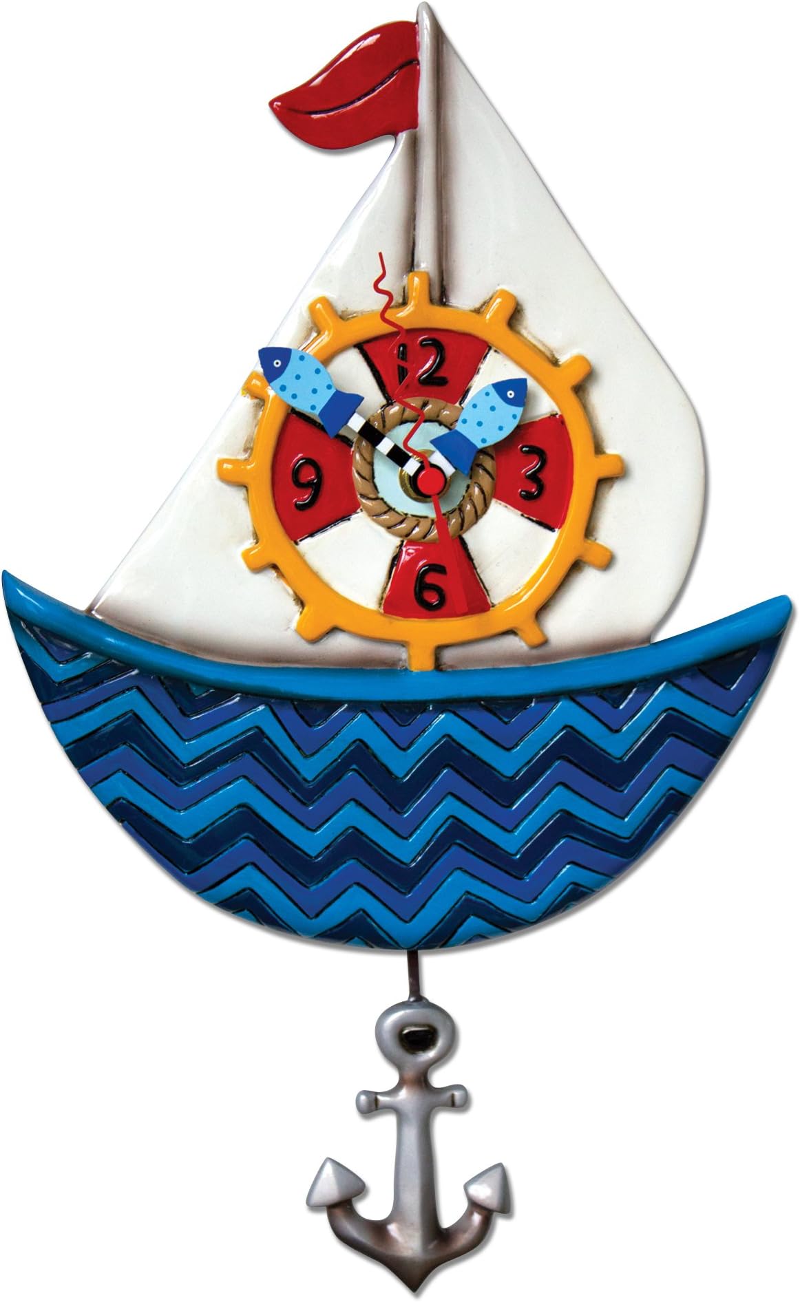 Allen Designs Ahoy Sailboat Clock