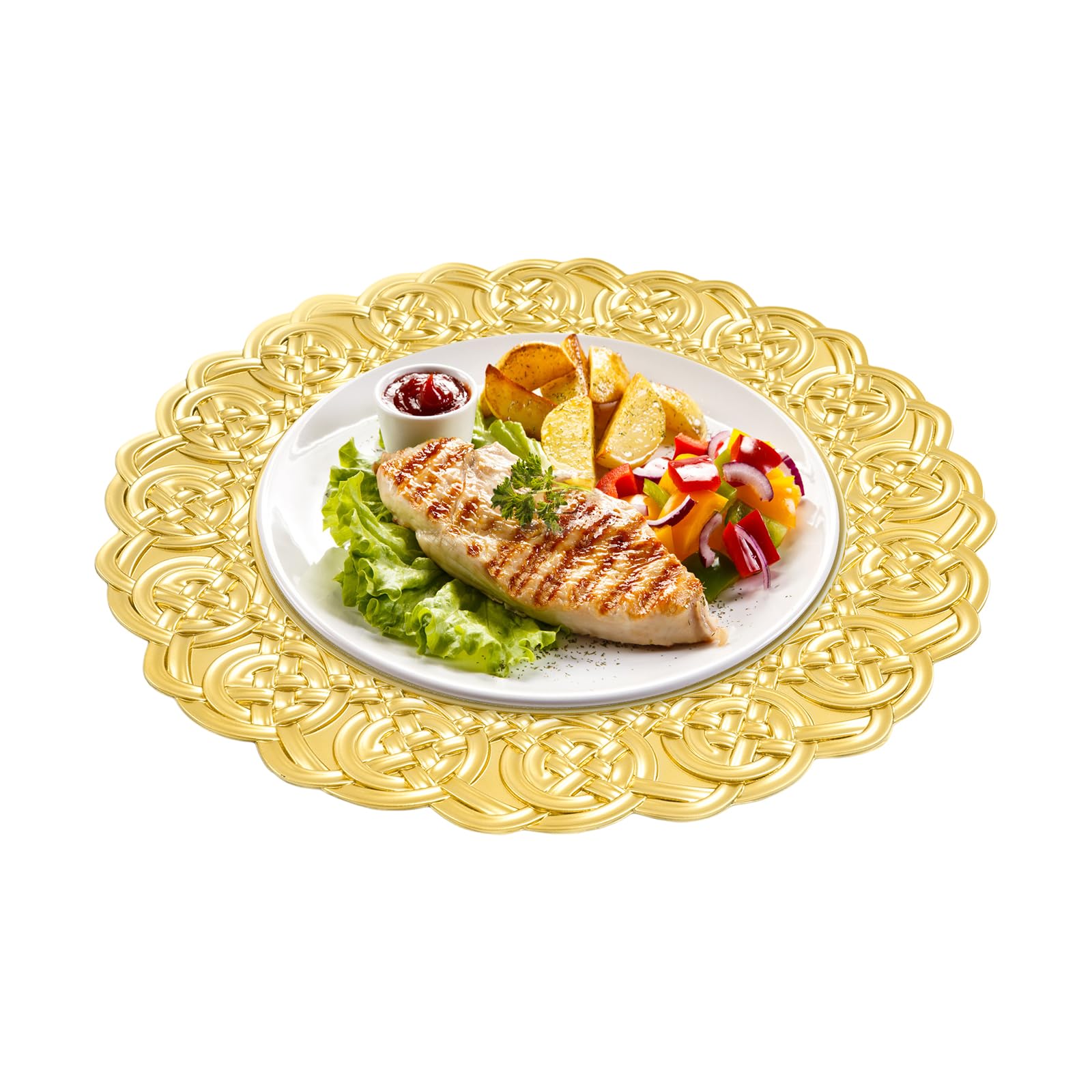 100 PCS Charger Plates Set, 13