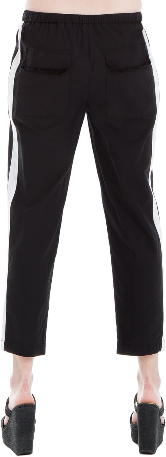 Max Studio Side-Stripe Pants Black/White