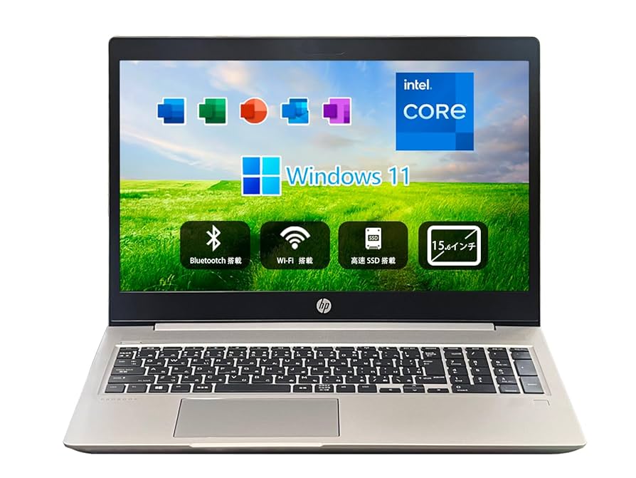 美品 HP ProBook 450 G7 i5 256GB 15インチ オフィス ProBook 450 HP G7 第10世代 Core i5 10210U 1.60GHz メモリ