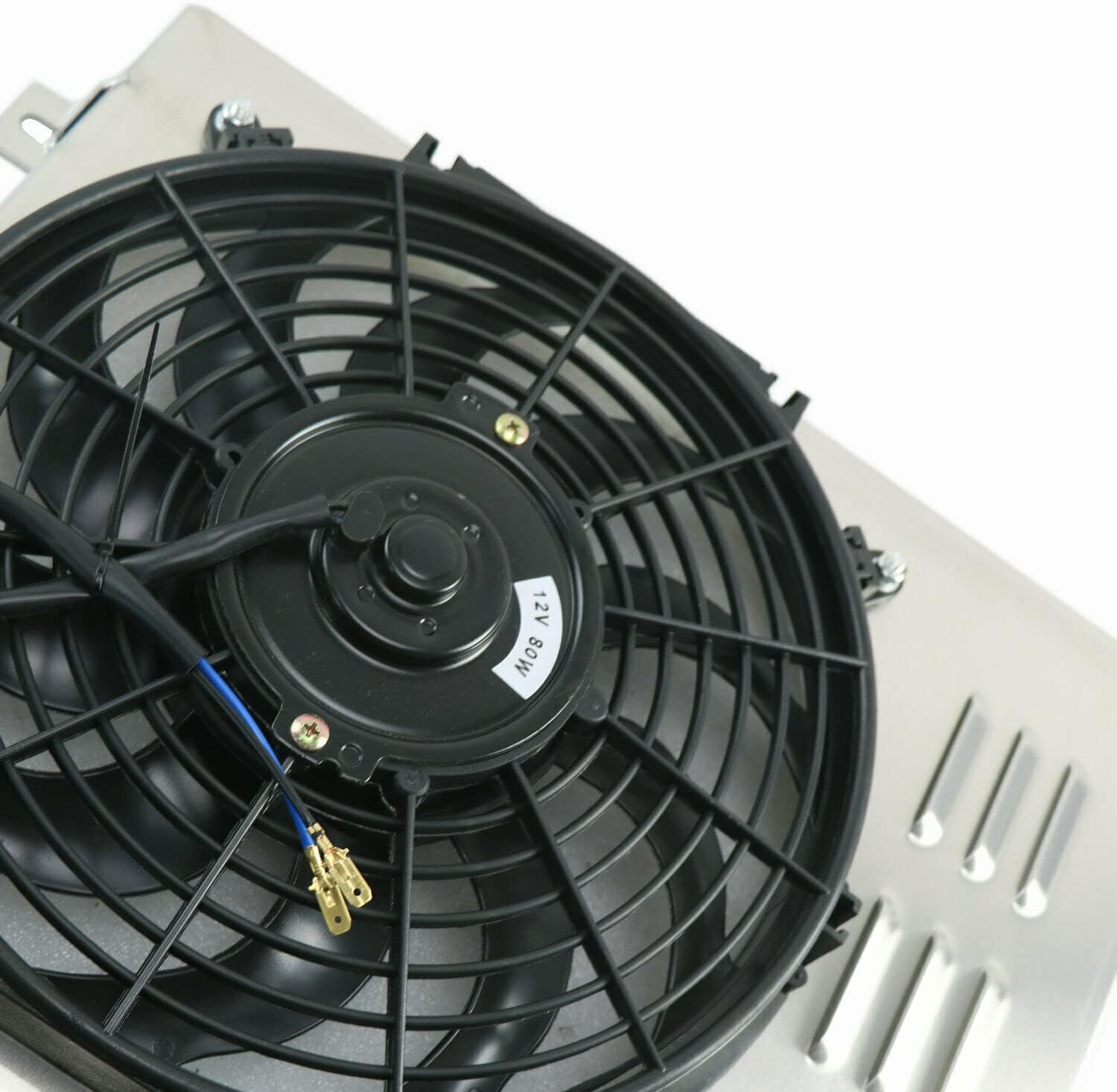Aluminum Radiator Shroud Fan+ Relay for 1977 1978 1979 1980 1981 1982 Chevy Corvette C3 350 305 5.0 5.7L V8