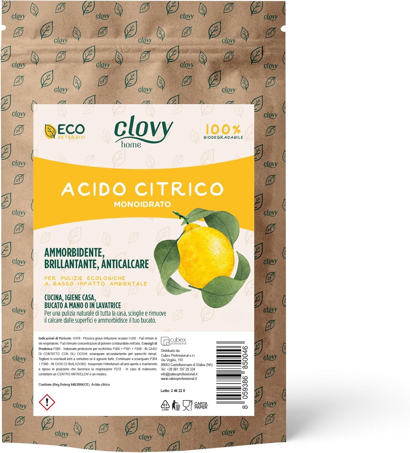 Acido Citrico (13,5 Kg - 1500 Lavaggi) Ammorbidente, Brillantante e Anticalcare. 100% Puro per Pulizie Ecologiche e Naturali della Lavatrice e della Casa