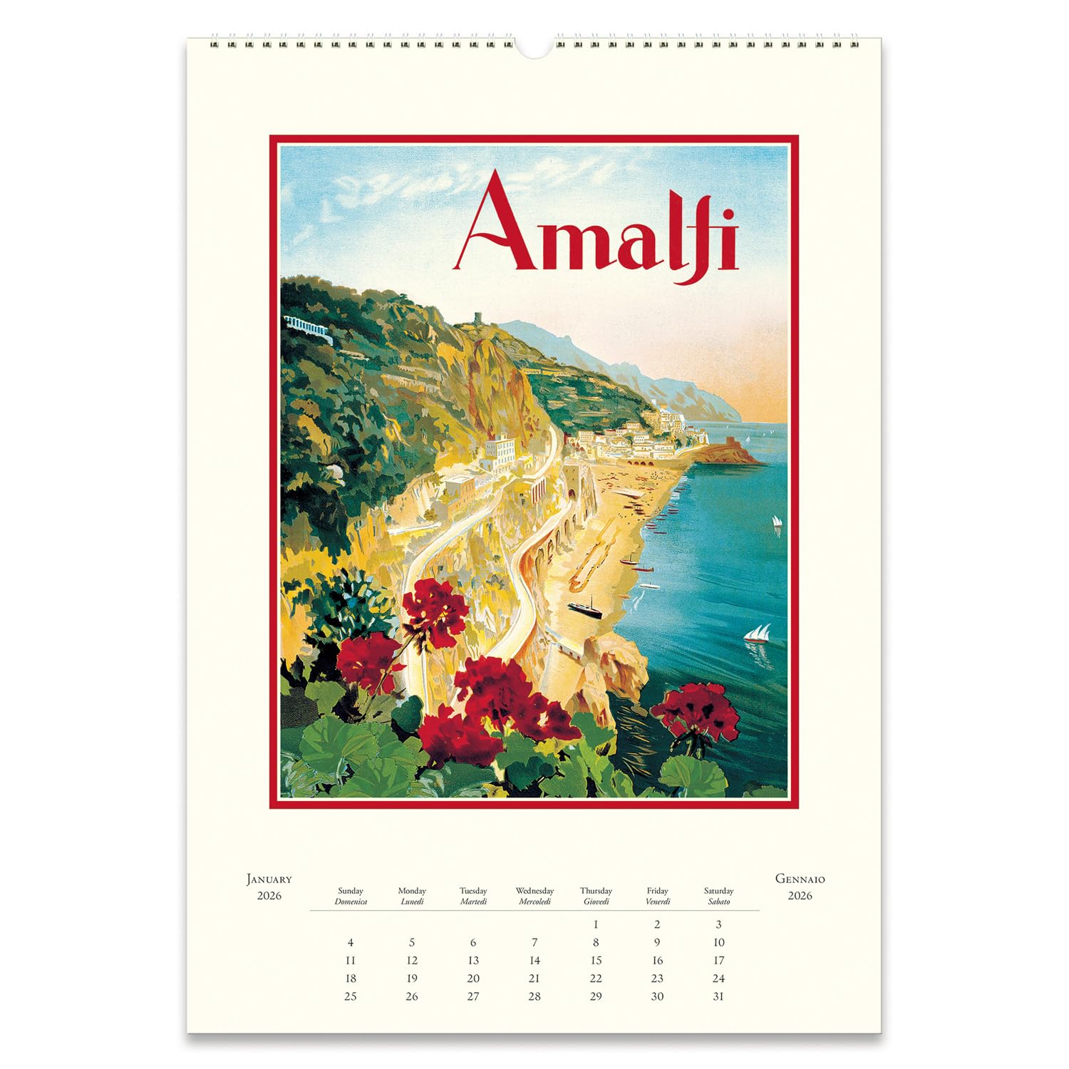 Amazon | カバリーニ 2026年 カレンダー 壁掛け イタリア 475742