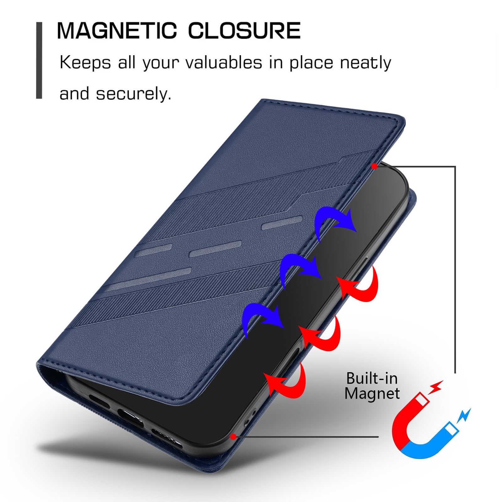 MOJIA Cover per ZTE Blade V60 Design / V60 Vita, Custodia Portafoglio in Pelle PU Premium, Custodia a Libro per Telefono con Porta Carte con Funzione Antifurto RFID. Viola
