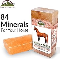 Vista 2 de Bloque de sal de roca del Himalaya 100% natural, ladrillo para lamer sal mineral para animales, caballos y ciervos 5 libras, 5-8 libras