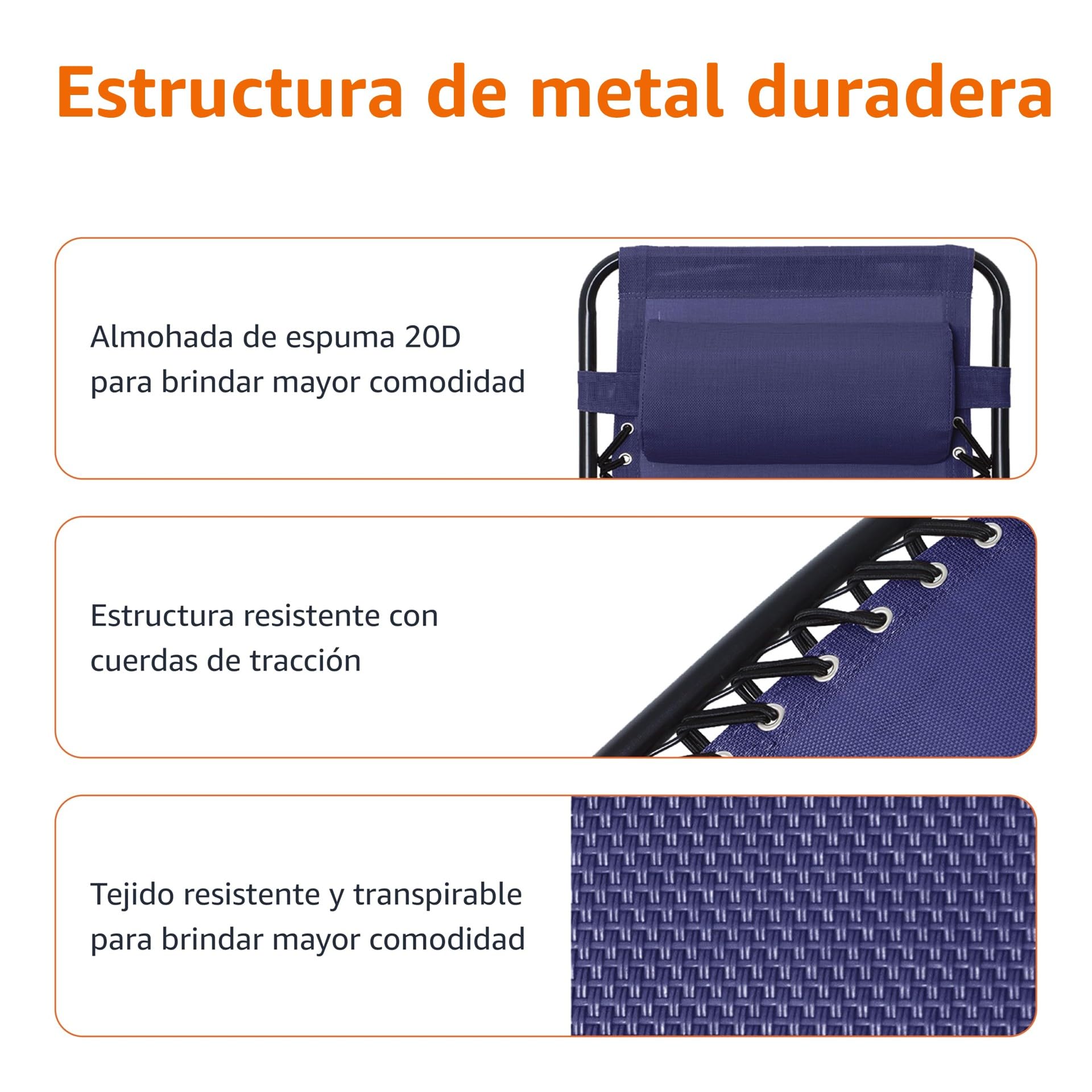 Amazon Basics Balancín plegable, Azul