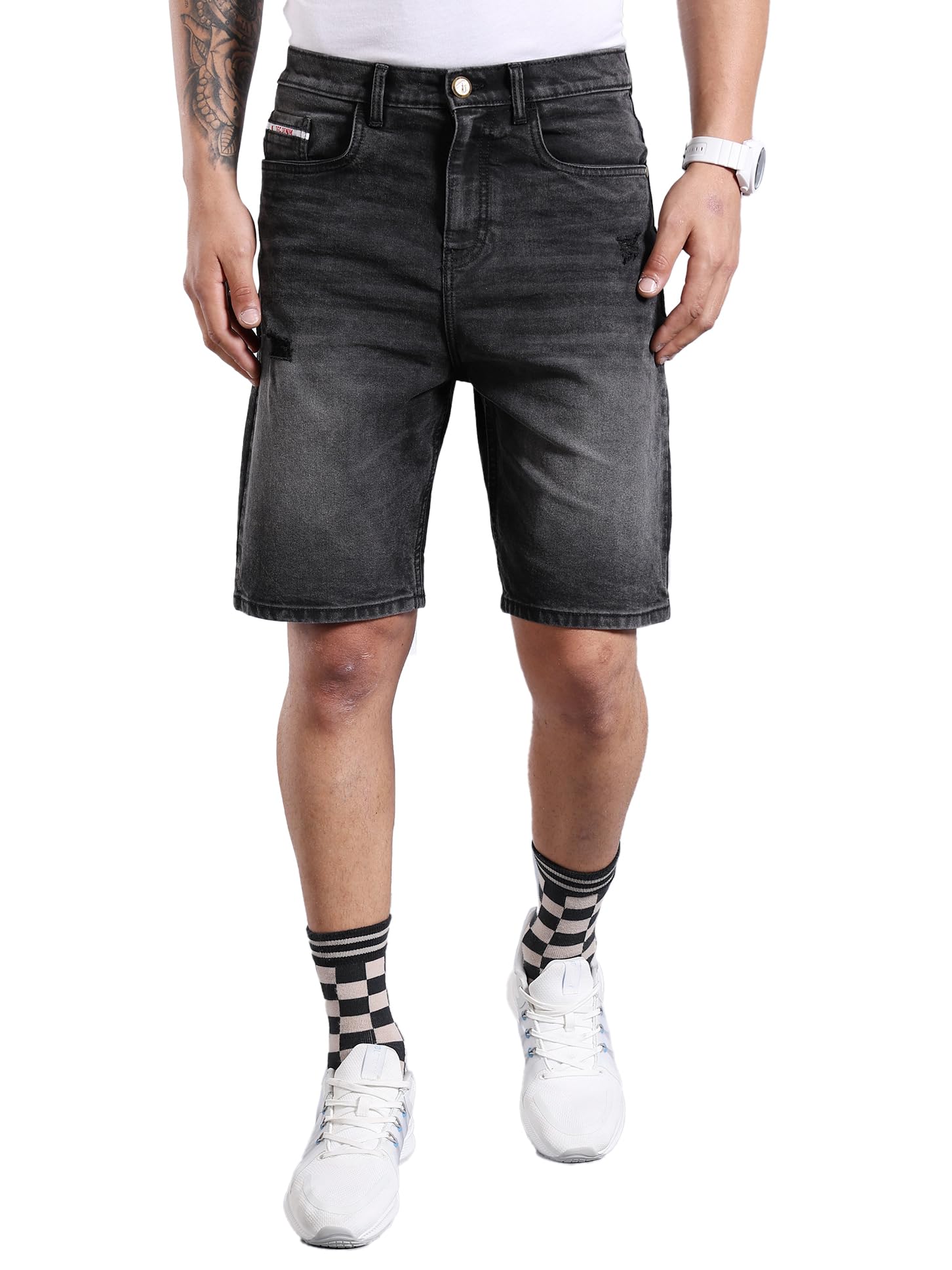 Men Black Outdoor Shorts