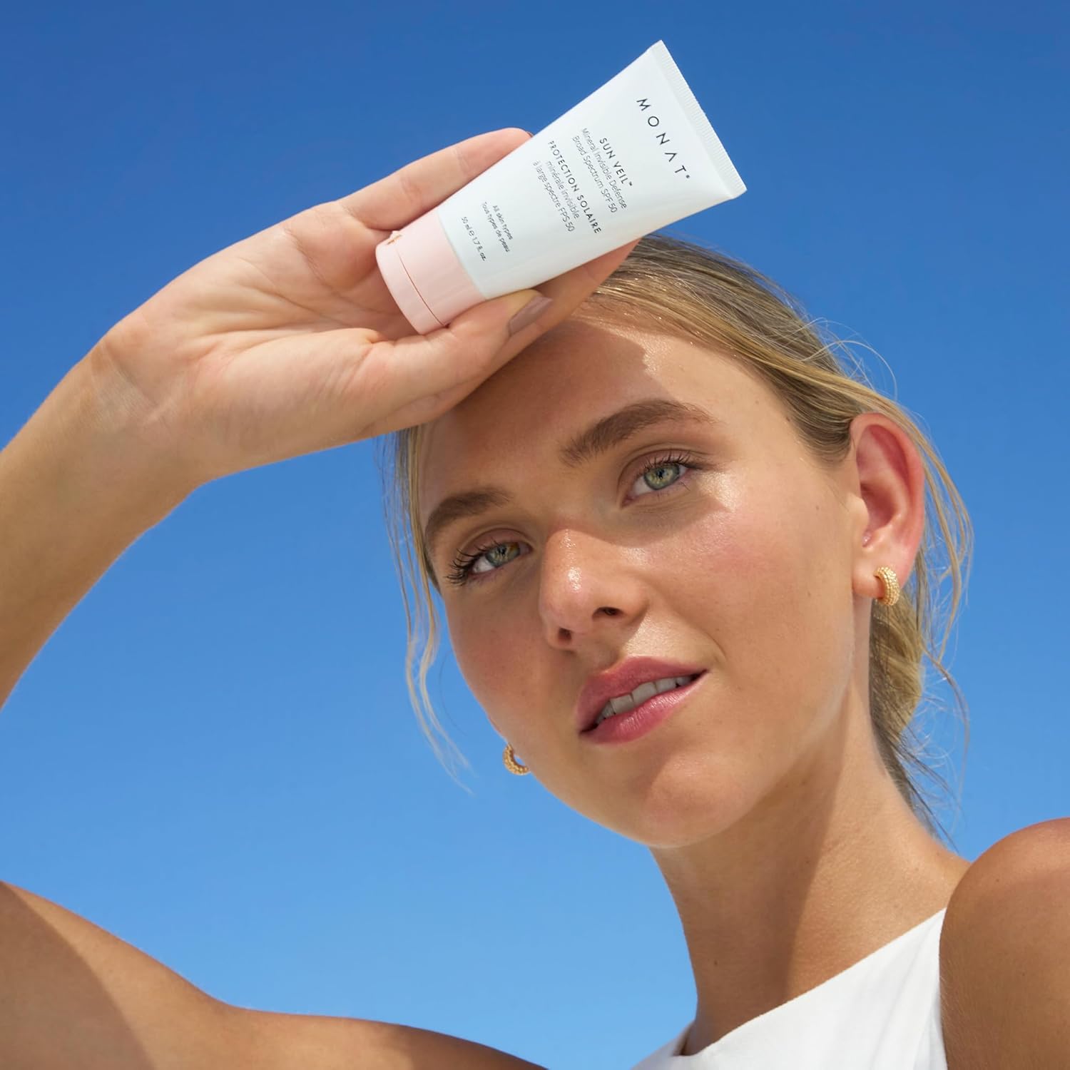 MONAT Sun Veil Mineral Sunscreen for Face SPF 50, Tinted Invisible Defense, Broad Spectrum Oil Free Facial Sunscreen with Zinc Oxide, Niacinamide & Vitamin E, 1.7 Fl Oz - Image 6