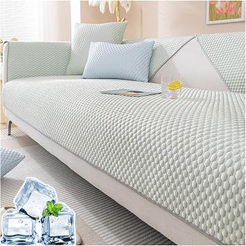 Cool Feeling Multi Cover, Summer Sofa Pad, Cool, Sofa Cover, Sweat Absorbent, Quick Drying, Smooth, Anti-Slip, Dustproof, Scratch-Resistant, Just Hang, Multifunctional, Soft, Sofa Protective Cover,