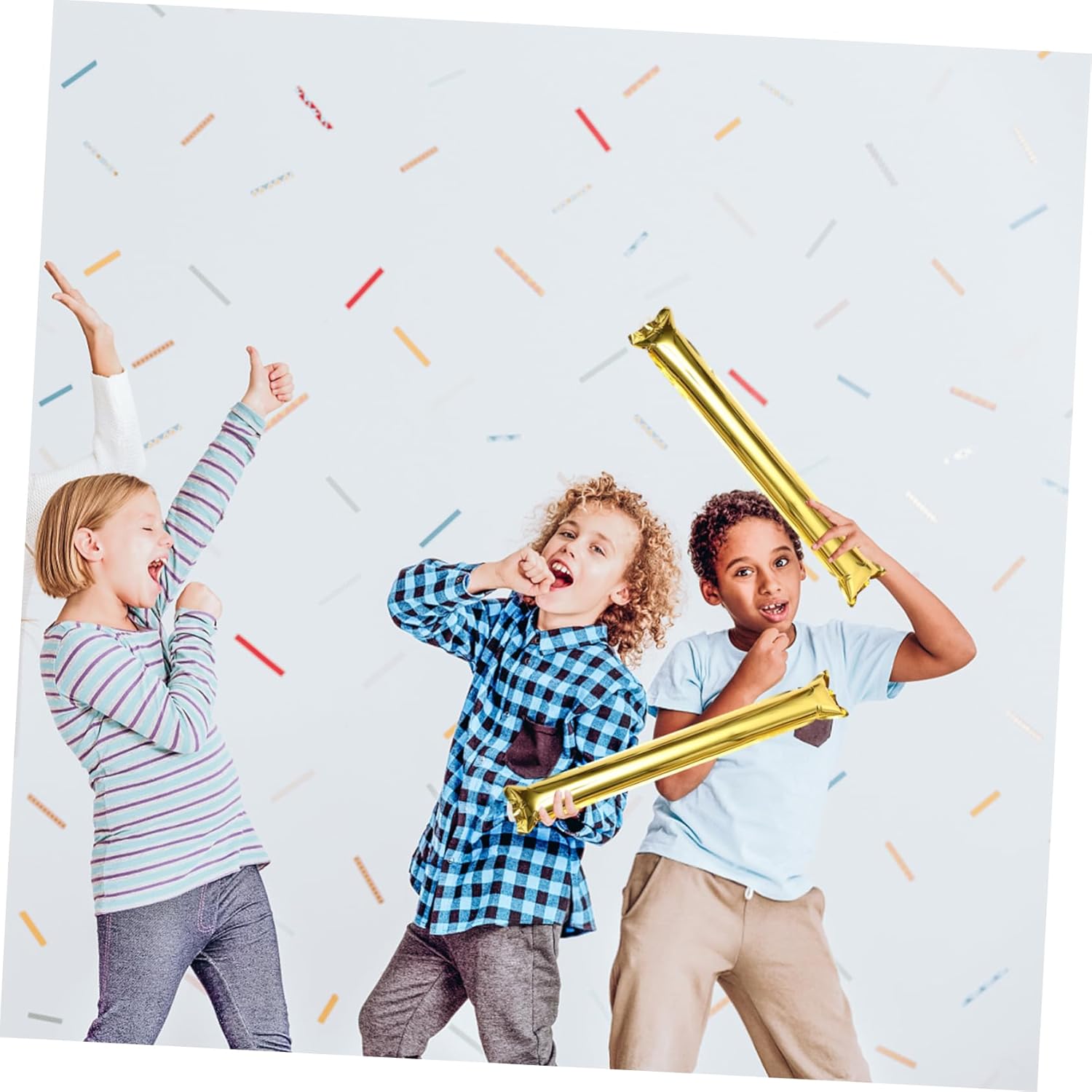 48 Pcs Cheering Sticks Kids Toys Inflatable Soccer Ball Fourth of July Accessories Sticks