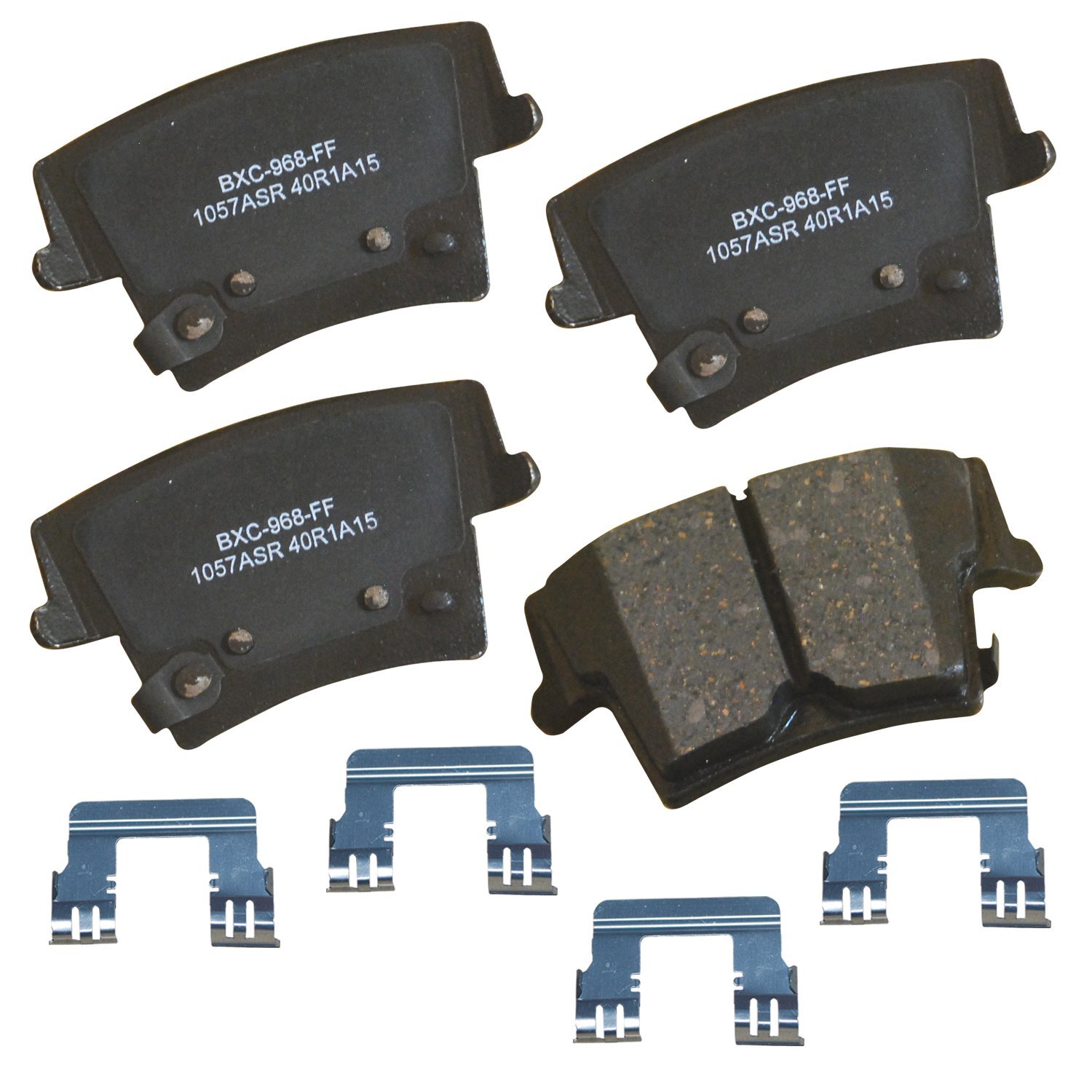 Bendix Premium SBC1057ASR Ceramic Rear Brake Pads for Dodge Charger 2014-2006, Magnum 2008-2006