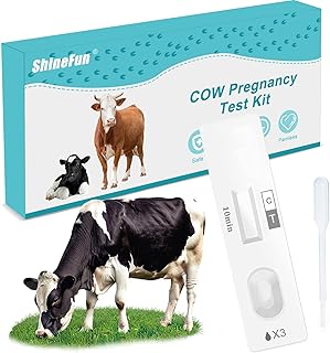 Cow Pregnancy Test Kit,Cow Urine Test for Pregnancy,Early Pregnancy Test Kit for Bovine,Non-Invasive,Accurate and Rapid,Easy to Use,Home/Small Farm Use