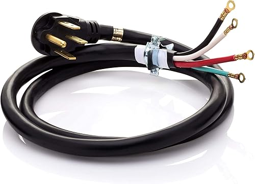 Miniatura 3 de Smart Choice Cable de alimentación de la gama de 4 cables de 50 amperios de 6 pies de largo para la conexión de la gama eléctrica