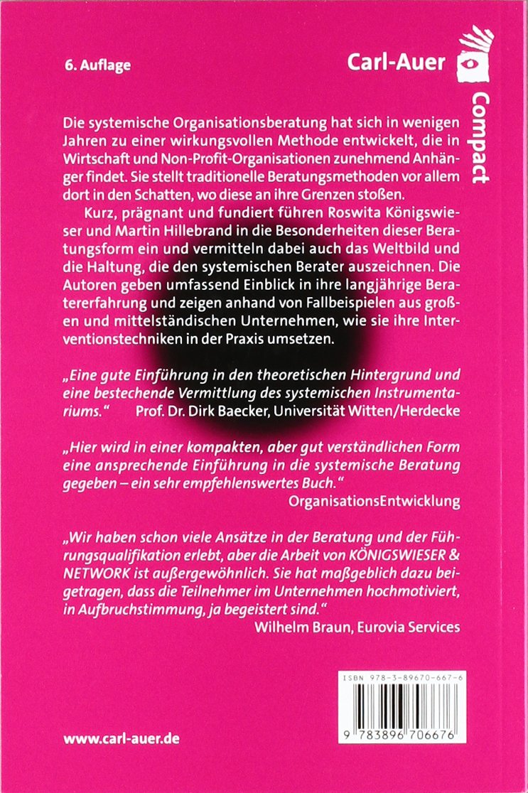 Einführung in die systemische Organisationsberatung (Carl-Auer Compact)