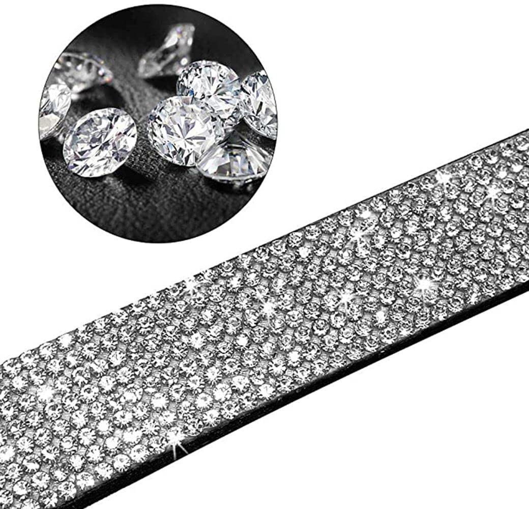 Strass-Hundehalsband Aus Weichem Wildleder – Glitzernd & Verstellbar Für Kleine Hunde & Katzen
