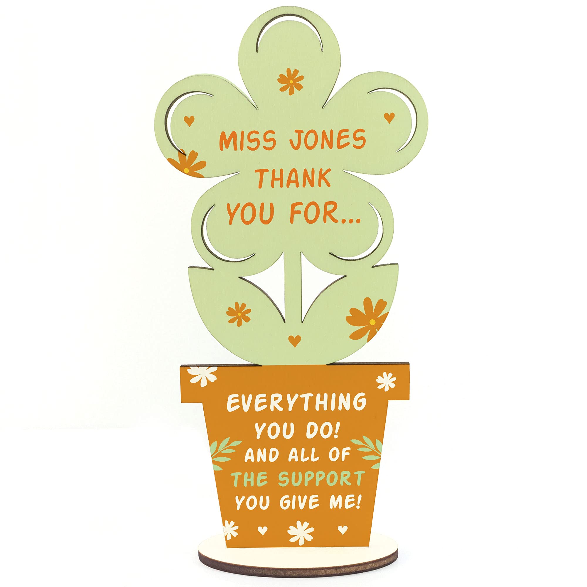 THANK YOU Gifts For Teacher Teaching Assistant Personalised Leaving Gift School Nursery