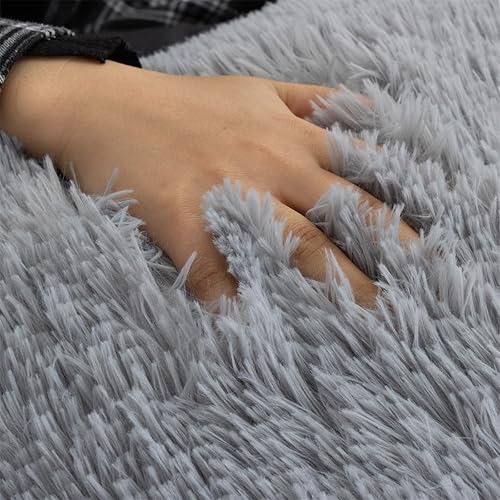 Miniatura 6 de NTBED Almohada de lectura lanuda con respaldo de cuña con brazos, sofá, TV, relajarse, reposo en cama, cojín de apoyo para la espalda para niños,